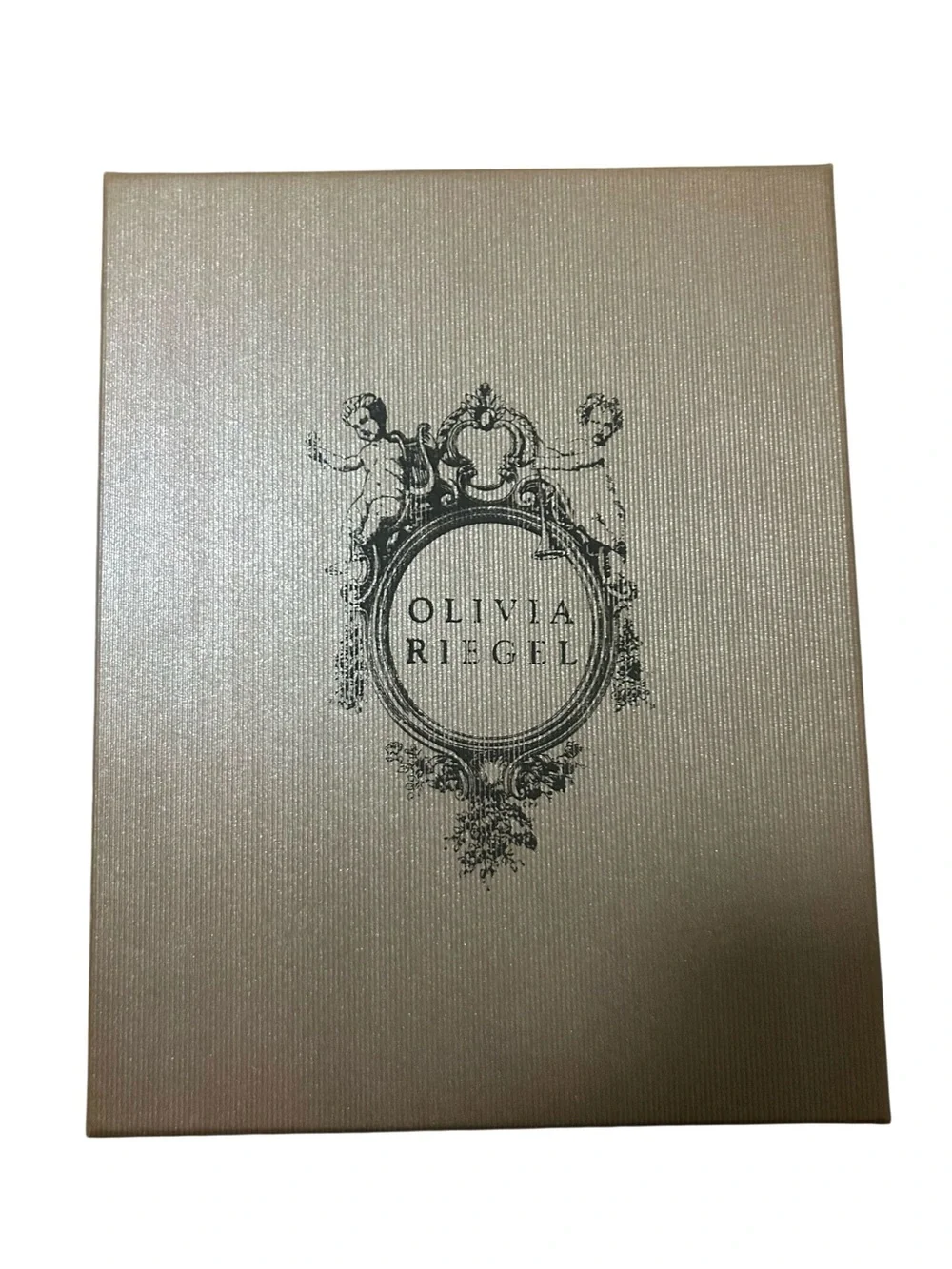 OLIVIA RIEGEL 4x6 Pet Crystal Paw Print Glass Frame In Box Designer Gift